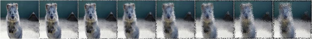 ElasticTransformation varying alpha
