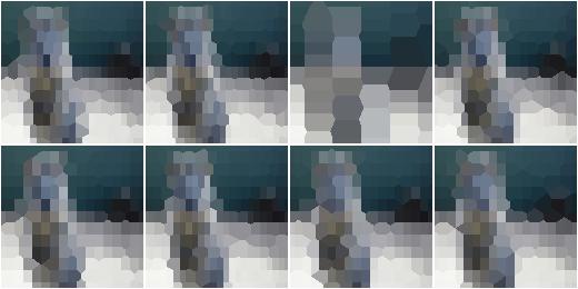 Voronoi with a combination of image-size dependent grid point sampler and point dropout